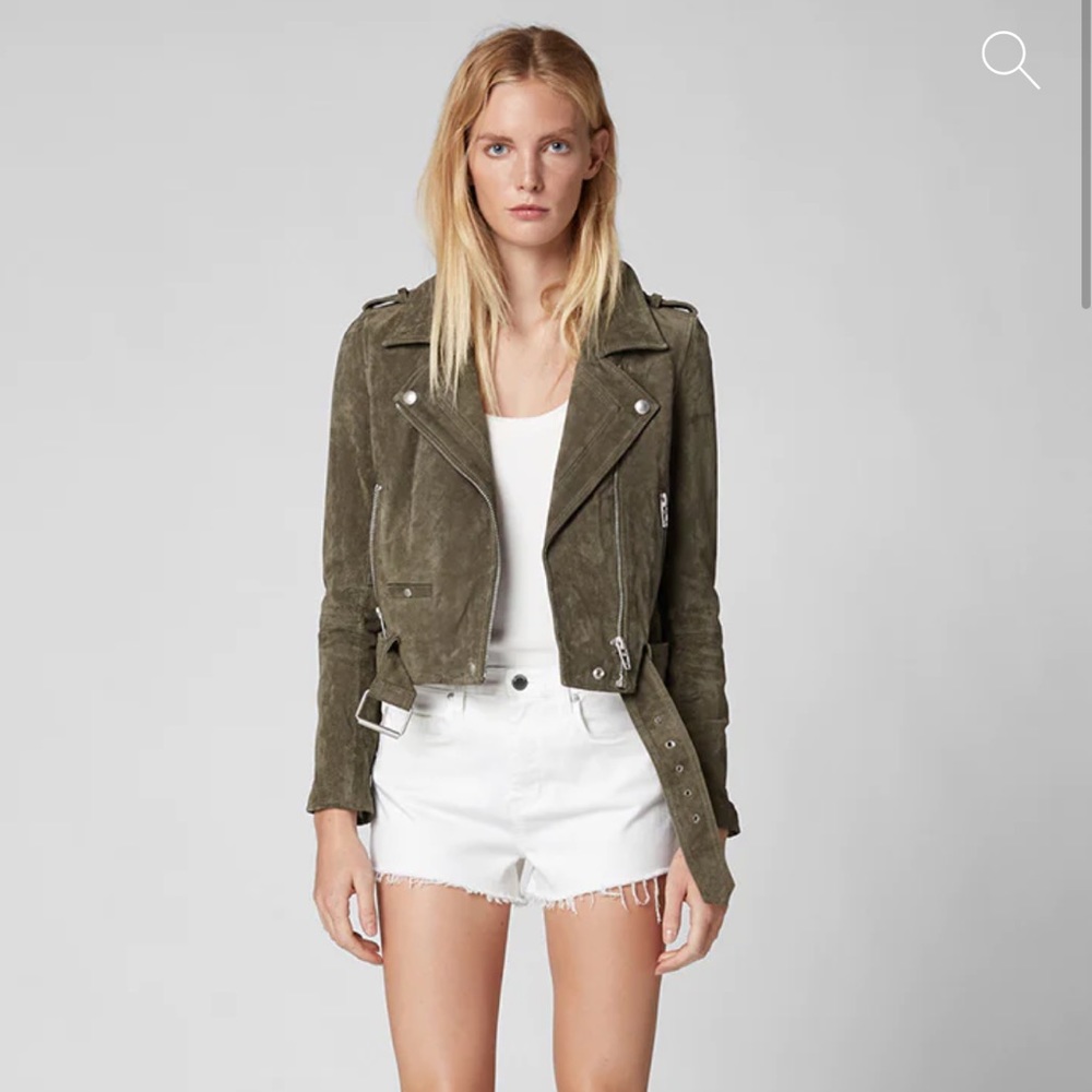 Like New Suede Moto Jacket!